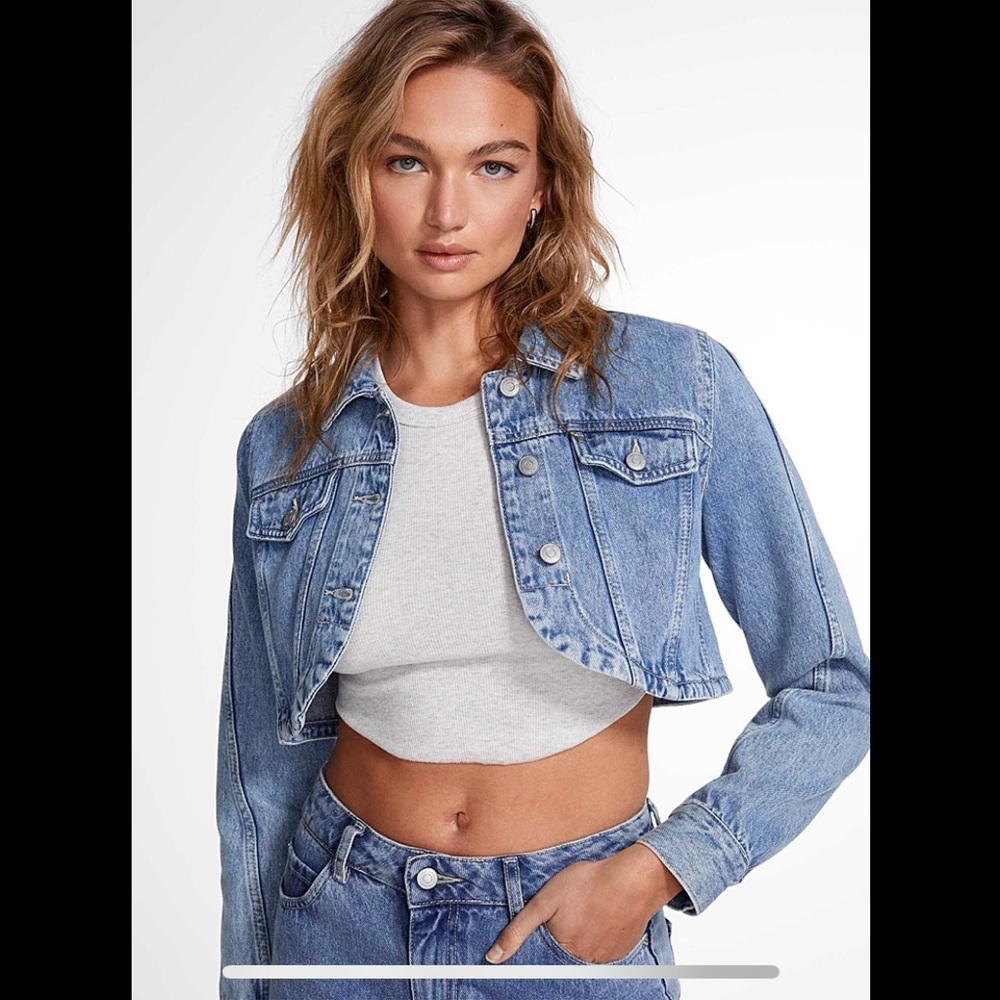 Icone Denim Cropped Jacket